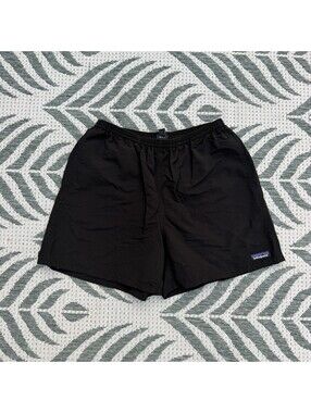 Vintage Patagonia Nylon Black Baggies 5” Shorts Mens Large